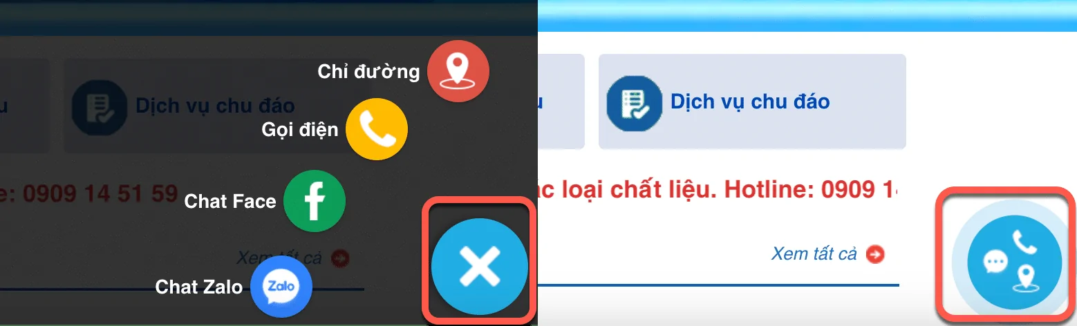 code hien thi hotline