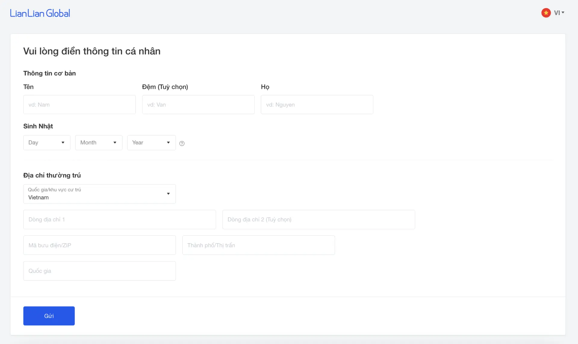 Hướng dẫn tạo tài khoản nhận tiền quốc tế