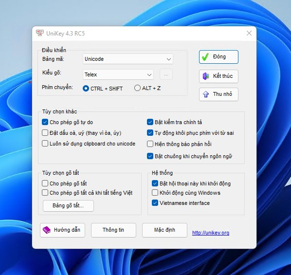 Hướng dẫn sử dụng UniKey